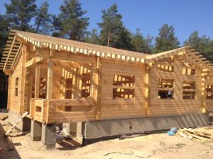 Этапы строительства дома из деревянного бруса
