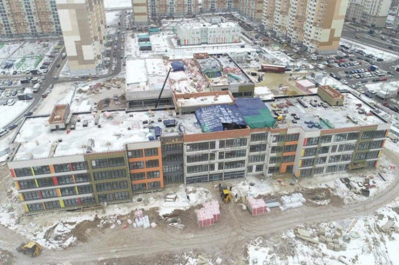 Строительство школы на 900 мест проходит в Домодедово