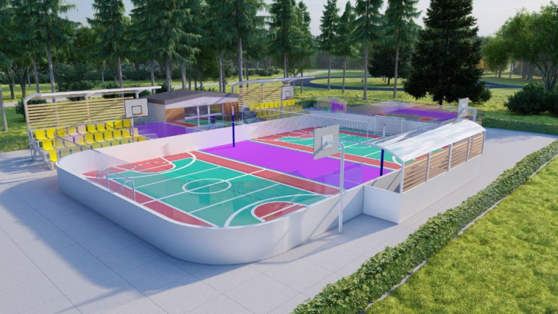 Cтроительство спортивной зоны началось в Наро-Фоминском парке «Дубки»