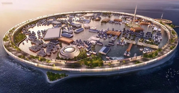 В Японии представлен проект плавучего города на 40 тысяч человек