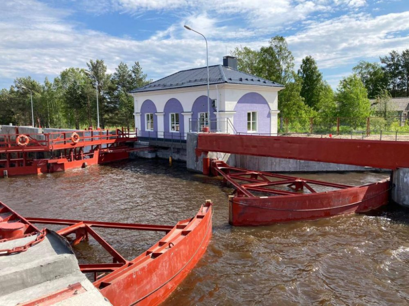 На шлюзе №18 Беломорско-Балтийского канала завершились работы по реконструкции